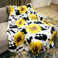 z Sunflower Cow Oversized Blanket T-Shirts, Hoodie, Sweatshirt | ZylaModa.com