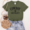 zCowboy University Soft Graphic Tee Hoodie, Sweatshirt | ZylaModa.com