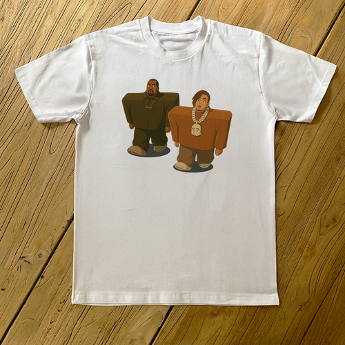 'YE AND PUMP' LOVE IT HEAVYWEIGHT WHITE T-SHIRT Hoodie, Sweatshirt | ZylaModa.com (Image 1)