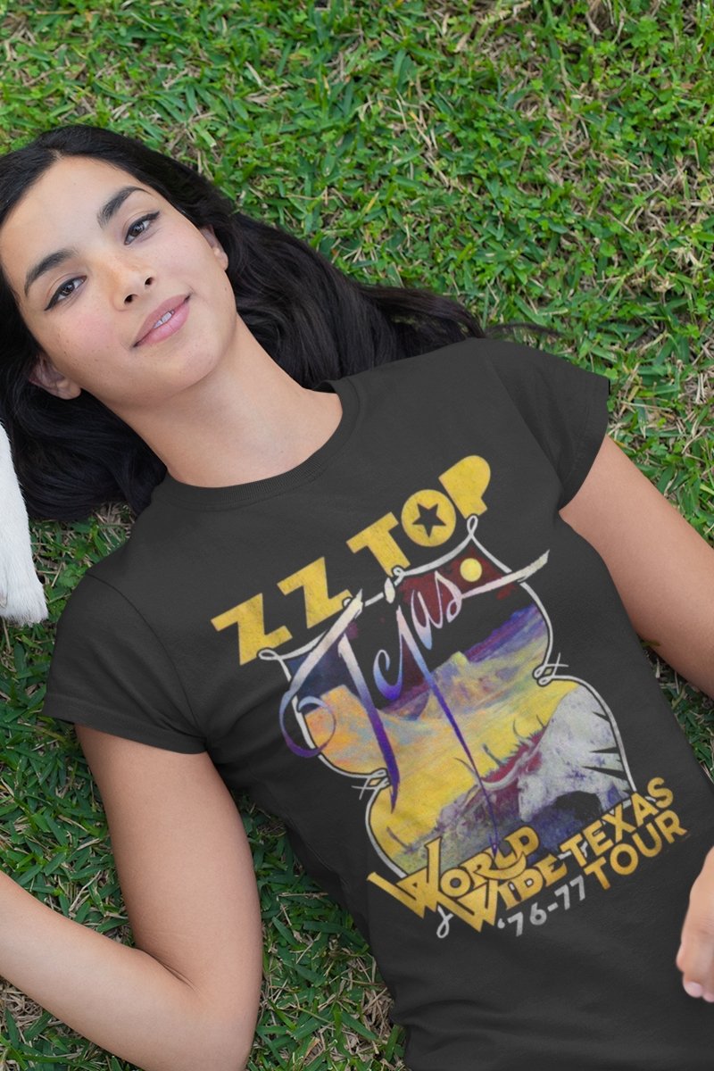 ZZ Top Tejas Tour Boyfriend Tee Hoodie, Sweatshirt | ZylaModa.com (Image 1)