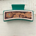 zzTurquoise Floral Tooled Claw Clip T-Shirts, Hoodie, Sweatshirt | ZylaModa.com