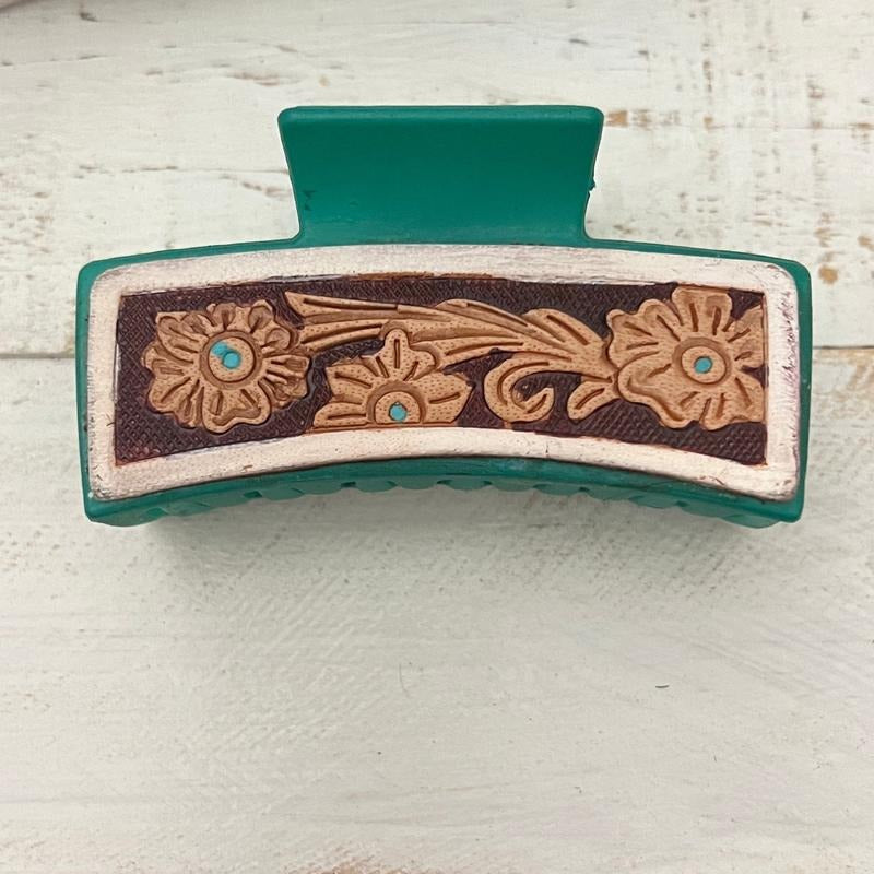 zzTurquoise Floral Tooled Claw Clip T-Shirts, Hoodie, Sweatshirt | ZylaModa.com