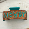 zzTurquoise Howdy Tooled Claw Clip T-Shirts, Hoodie, Sweatshirt | ZylaModa.com